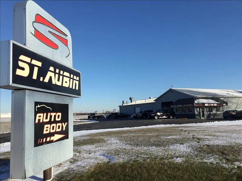 St. Aubin Auto Body sign in Manteno, frame and structural collision repair
